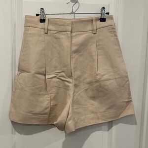 Women's Linen Tan Shorts